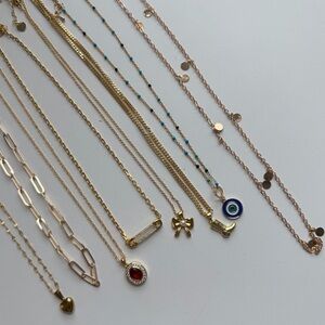 Bundle 8 Gold Necklaces